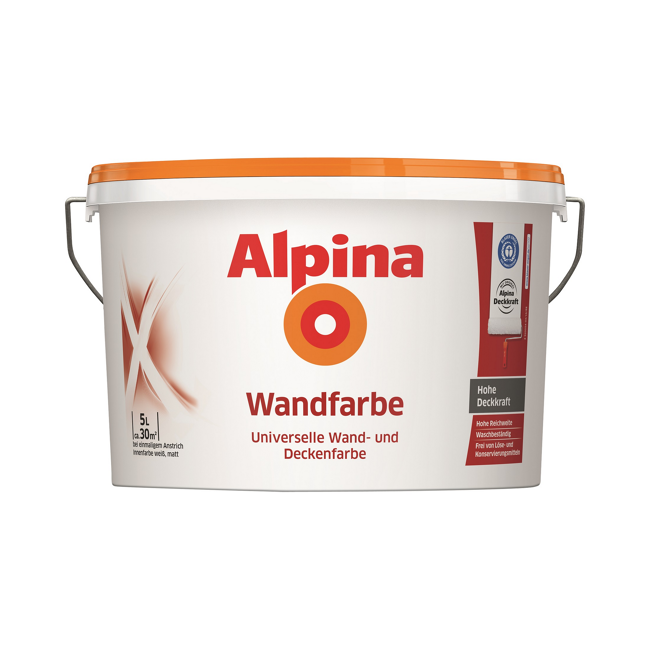 Bild von Wandfarbe weiß matt 5 l