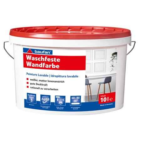 2. Bild von Waschfeste Wandfarbe weiß matt 10 l