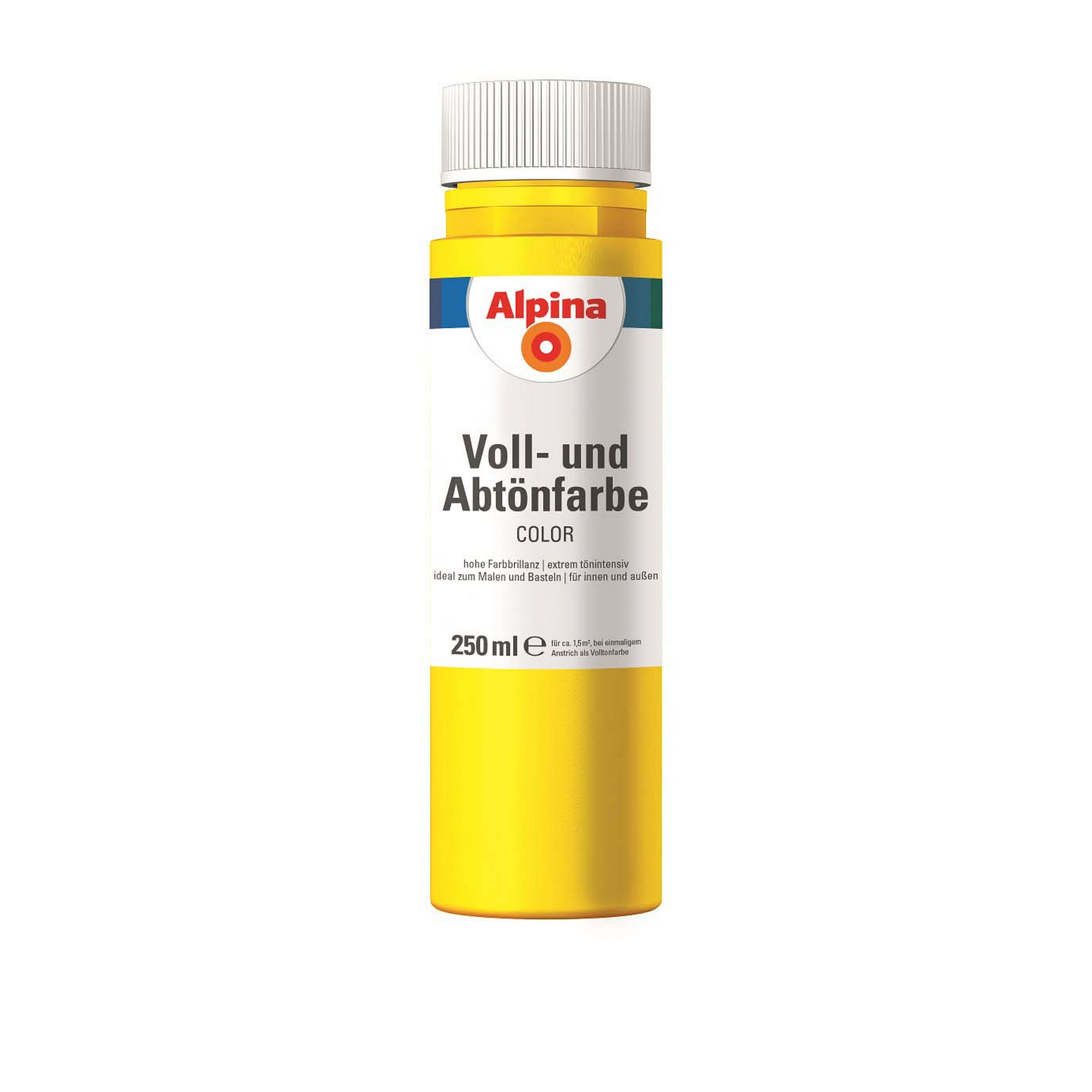 Voll- und Abtönfarbe 'Sunny Yellow' gelb 250 ml + product picture