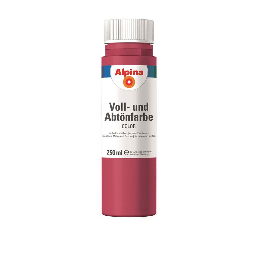 Alpina Voll- und Abtönfarbe rot 250 ml