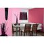 Esszimmer mit pinken Wänden