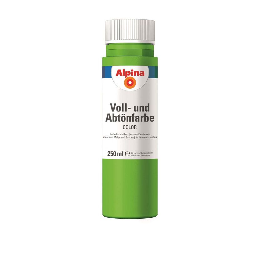 Alpina Voll- und Abtönfarbe, 250 ml Flasche in Grün