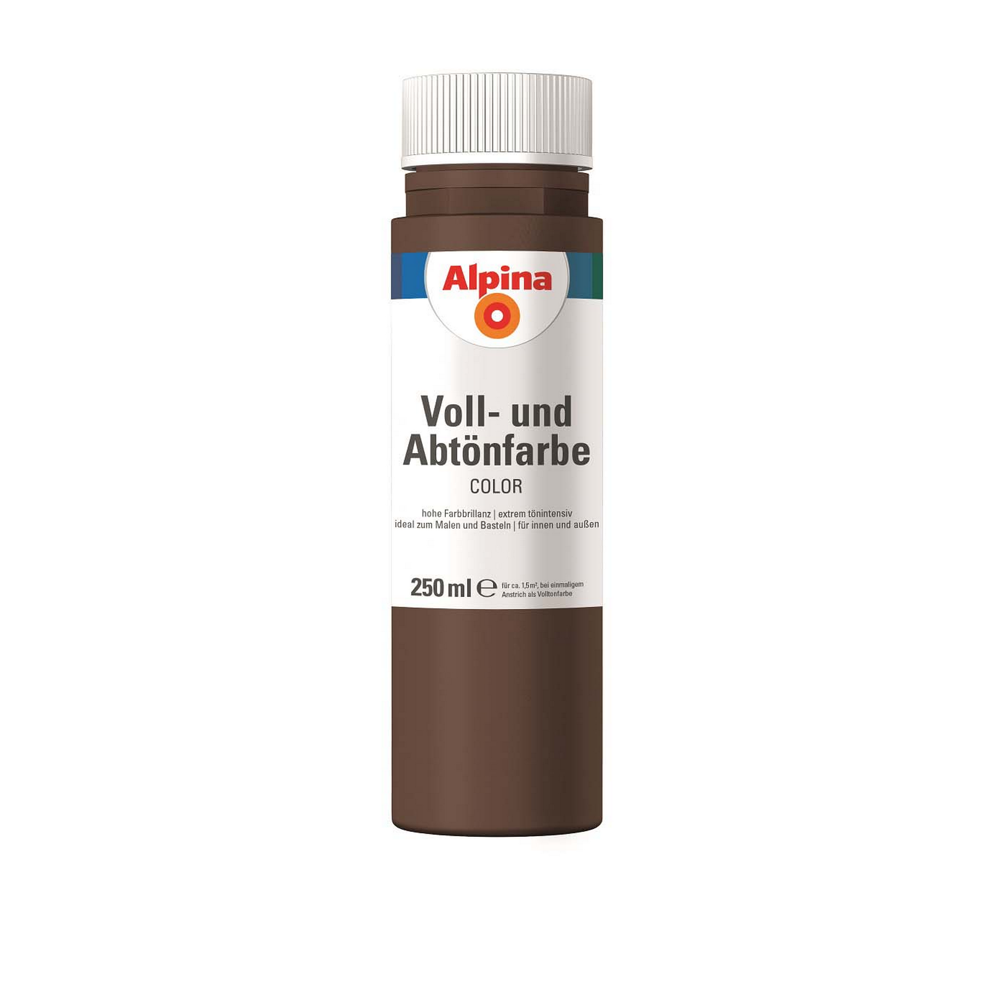 Voll- und Abtönfarbe 'Choco Brown' schokobraun 250 ml + product picture