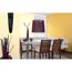 Esszimmer mit gelber Wandfarbe "Power Green"