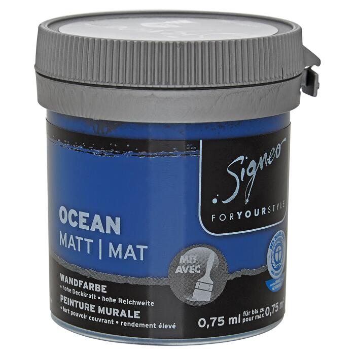 Baumarkt Wandfarbe Signeo Wandfarbe matt 'Ocean' 75 ml ǀ toom Baumarkt