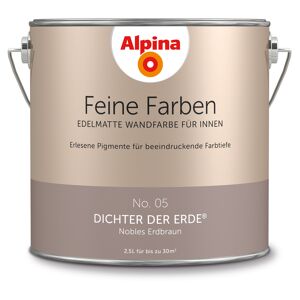 Wandfarbe 'Feine Farben' No. 05 'Dichter der Erde', erdbraun, 2,5 l