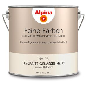 Wandfarbe 'Feine Farben' No. 08 'Elegante Gelassenheit', hellbeige, 2,5 l