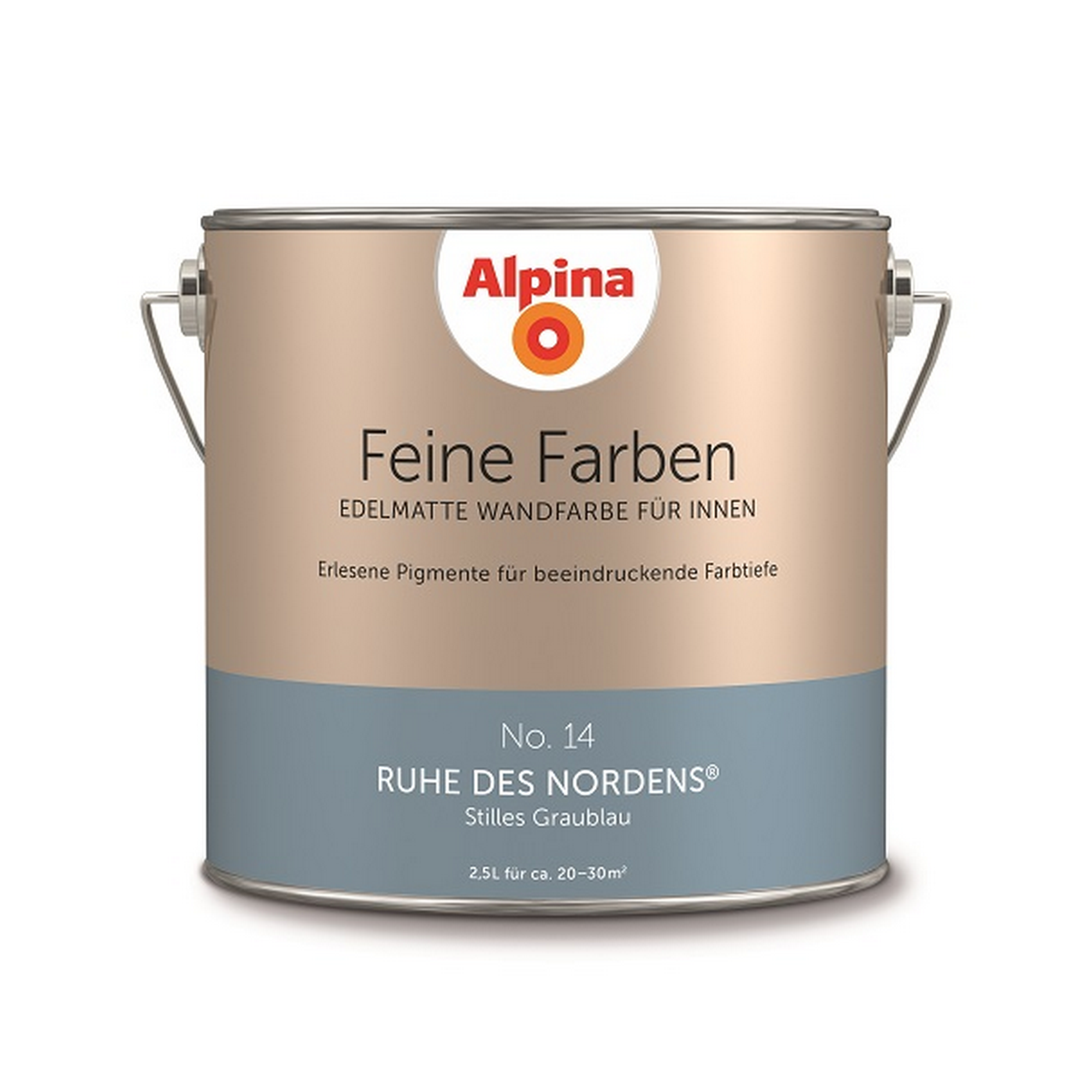 Feine Farben 'Ruhe des Nordens' graublau matt 2,5 l