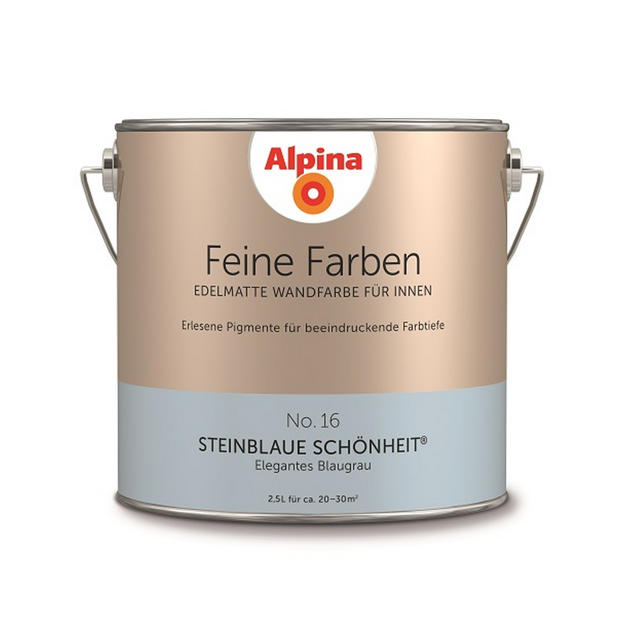 Feine Farben 'Steinblaue Schönheit' blaugrau matt 2,5 l + product picture