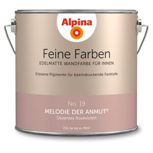 Wandfarbe 'Feine Farben' No. 19 'Melodie der Anmut', roséviolett, 2,5 l