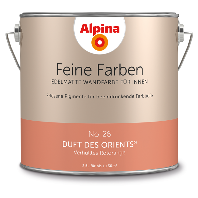 Bild von Feine Farben 'Duft des Orients' rotorange matt 2,5 l