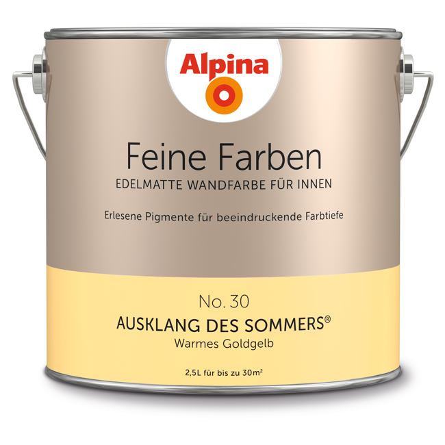 Bild von Feine Farben 'Ausklang des Sommers' goldgelb matt 2,5 l