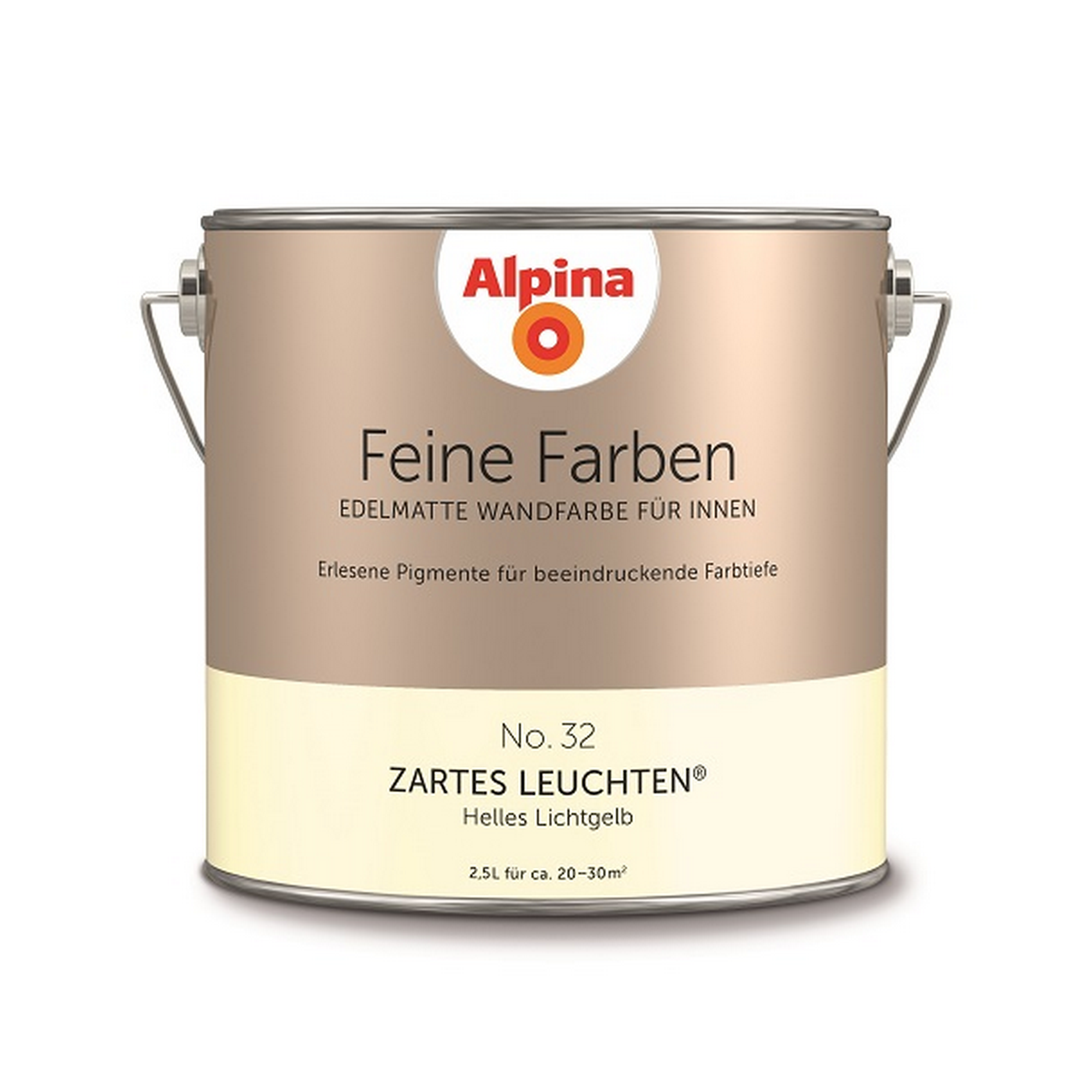 Feine Farben 'Zartes Leuchten' hellgelb matt 2,5 l + product picture