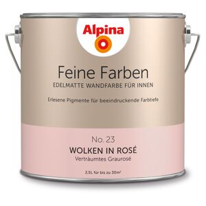 Wandfarbe 'Feine Farben' No. 23 'Wolken in Rosé', graurosé, 2,5 l