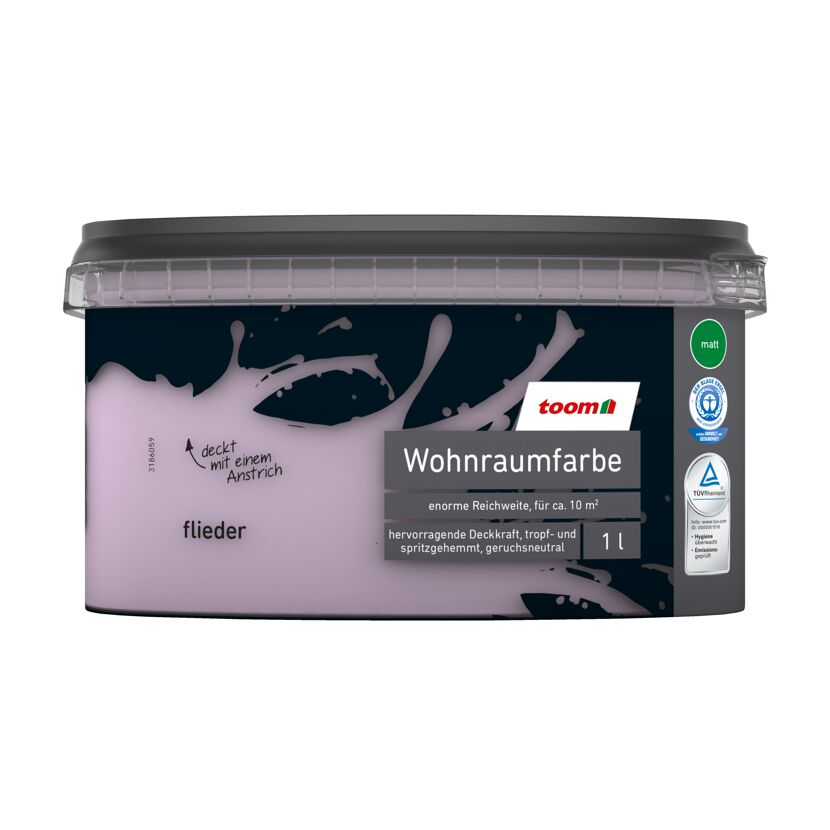 Wohnraumfarbe fliederfarben matt 1 l