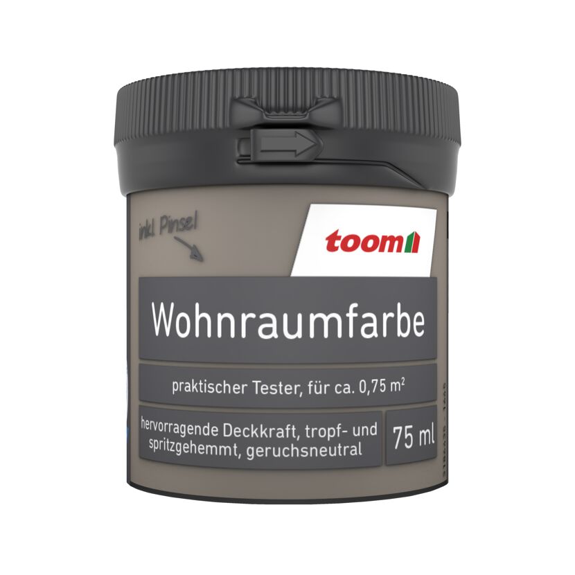 Wohnraumfarbe taupe matt 75 ml
