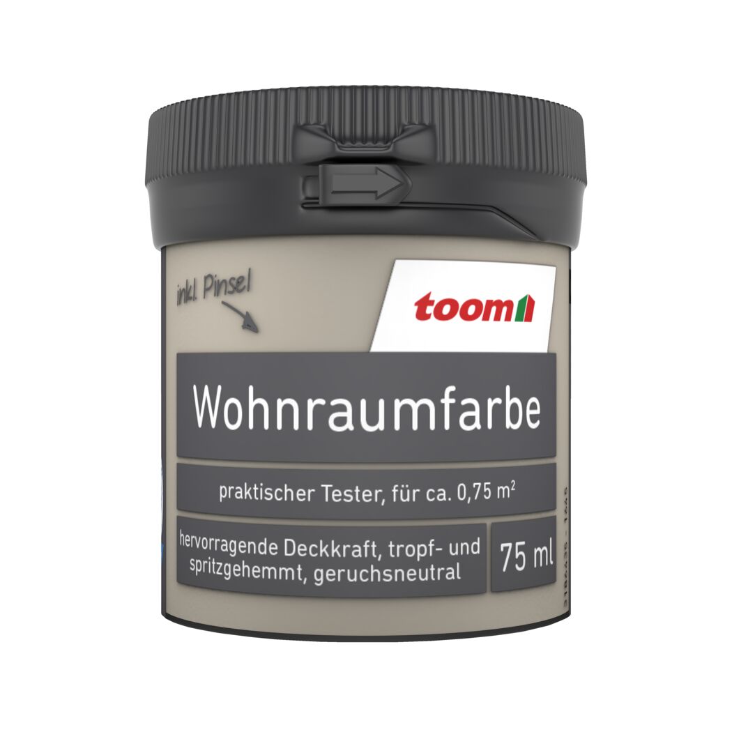 Wohnraumfarbe kieselgrau matt 75 ml