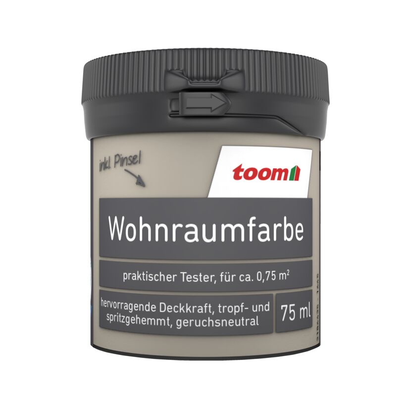 Wohnraumfarbe kieselgrau matt 75 ml