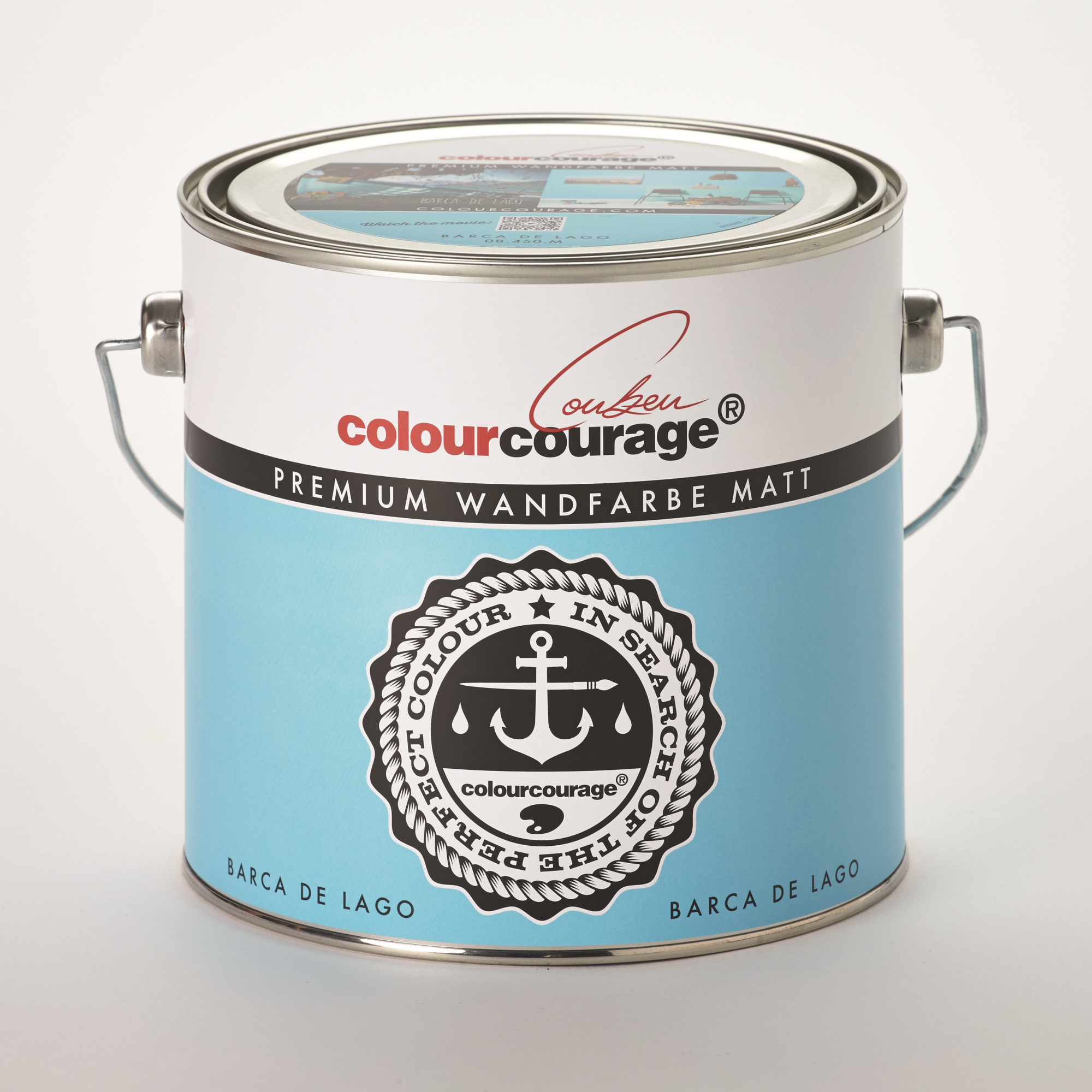 Wandfarbe 'Barca de Lago' hellblau matt 2,5 l + product picture