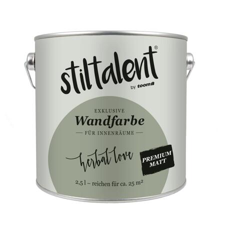 2. Bild von Wandfarbe 'Herbal Love' grün matt 2,5 l