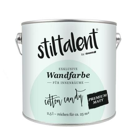 2. Bild von Wandfarbe 'Cotton Candy' türkis matt 2,5 l
