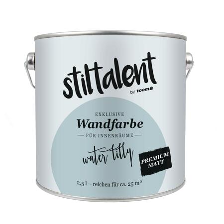 2. Bild von Wandfarbe 'Waterlilly' hellblau matt 2,5 l