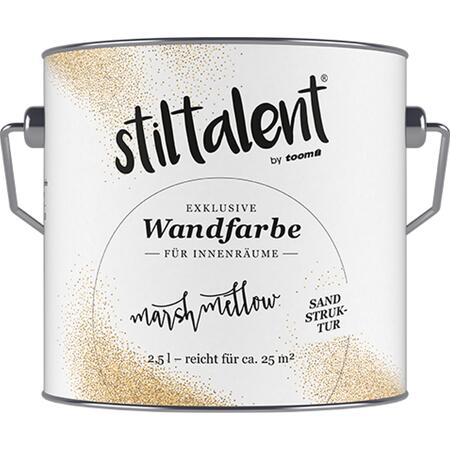 2. Bild von Wandfarbe 'Marshmellow' weiß Sandstruktur 2,5 l