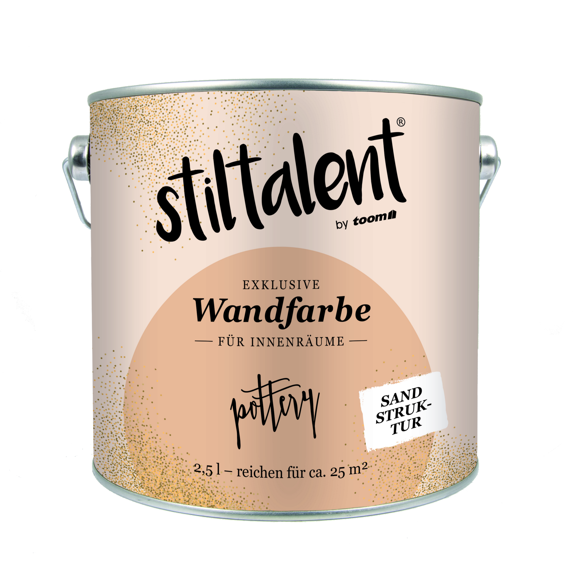 Image of Stiltalent Wandfarbe 'Pottery' Sandstruktur 2 5 l