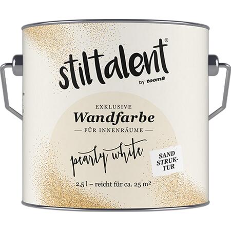 2. Bild von Wandfarbe perlweiß Sandstruktur 2,5 l