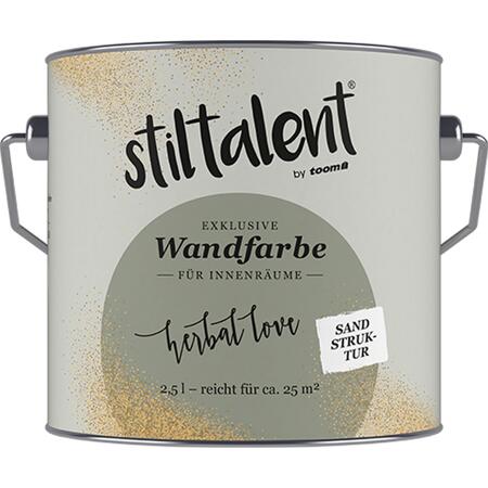 2. Bild von Wandfarbe 'Herbal Love' grün Sandstruktur 2,5 l