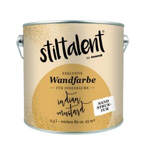 Wandfarbe 'Indian Mustard' Sandstruktur 2,5 l
