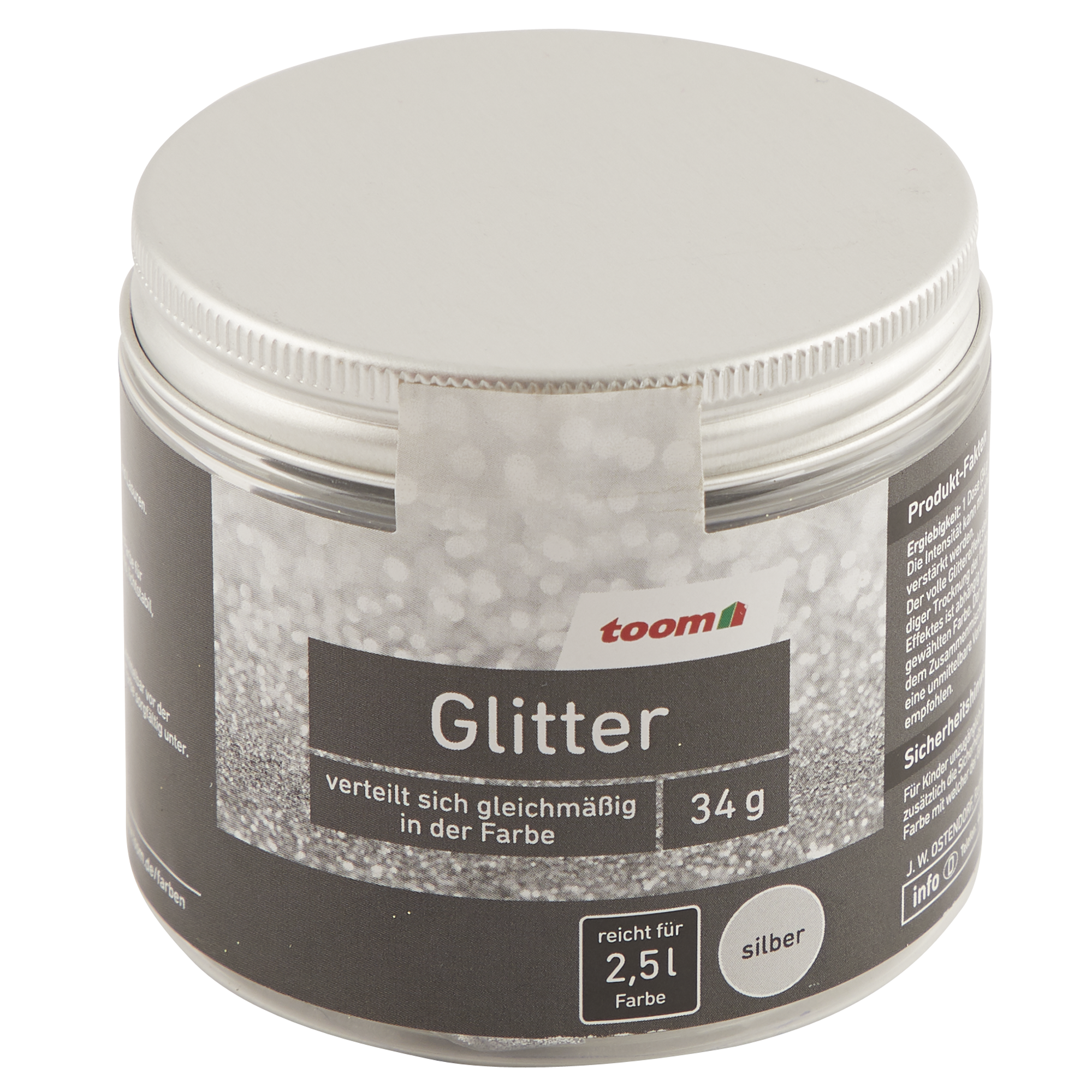 Glitter silber 34 g + product picture
