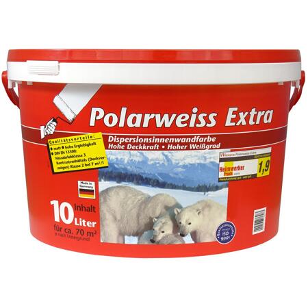 2. Bild von Wandfarbe 'Polarweiß' matt 10 l