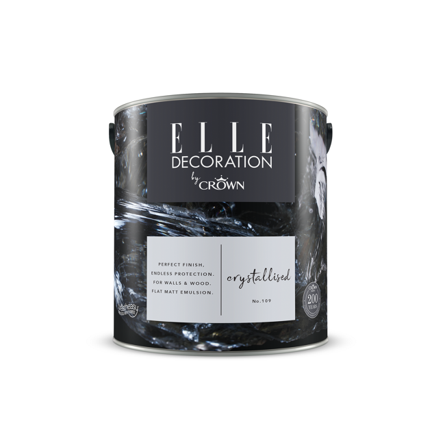 Bild von Wandfarbe 'Crystallised No. 109' grau matt 2,5 l