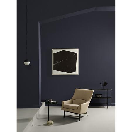 5. Bild von Wandfarbe 'Black Glass No. 194' schwarzgrau matt 2,5 l