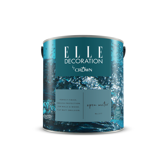 Bild von Wandfarbe 'Open Water No. 217' blau matt 2,5 l