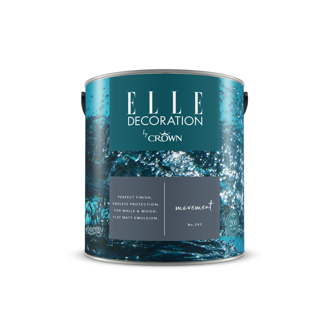 Bild von Wandfarbe 'Movement No. 242' blau matt 2,5 l