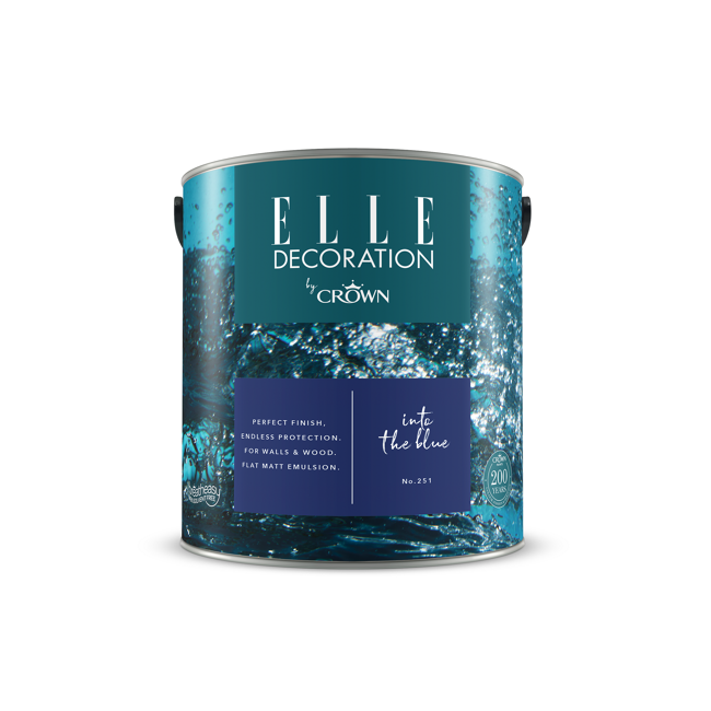Bild von Wandfarbe 'Into The Blue No. 251' blau matt 2,5 l