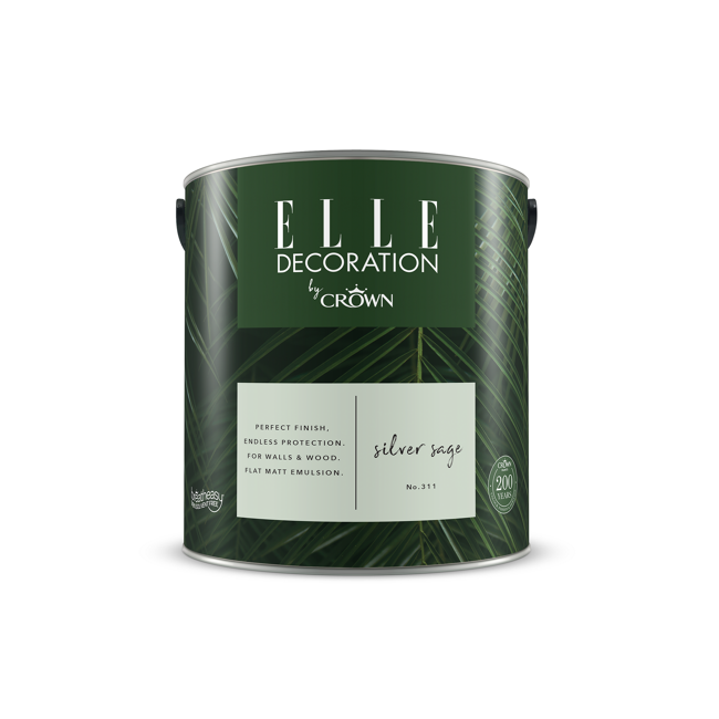 Bild von Wandfarbe 'Silver Sage No. 311' pastellgrün matt 2,5 l