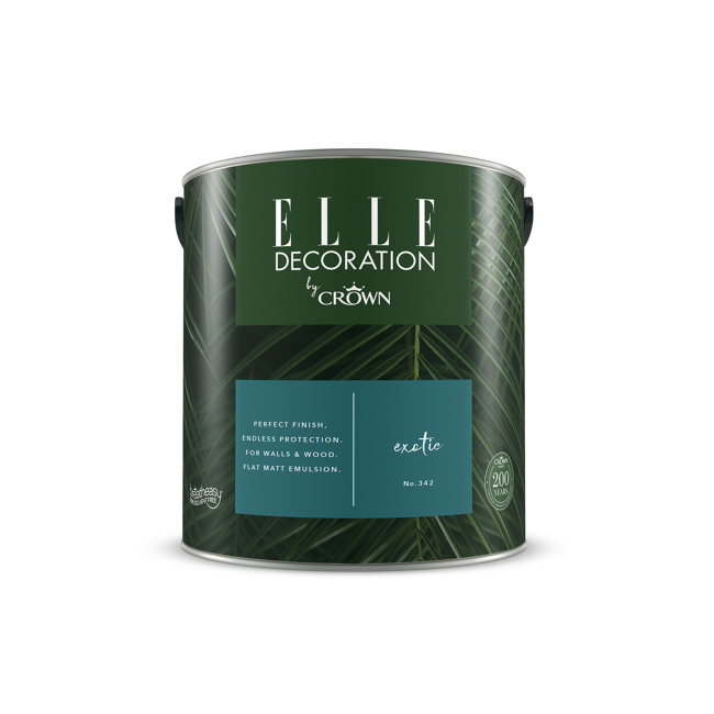 Bild von Wandfarbe 'Exotic No. 342' petrol matt 2,5 l
