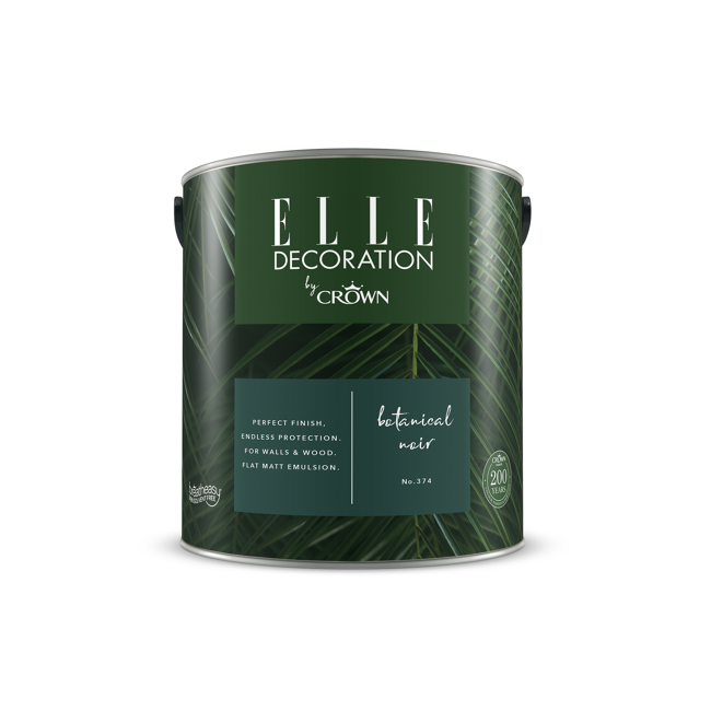 Bild von Wandfarbe 'Botanical Noir No. 374' grün matt 2,5 l