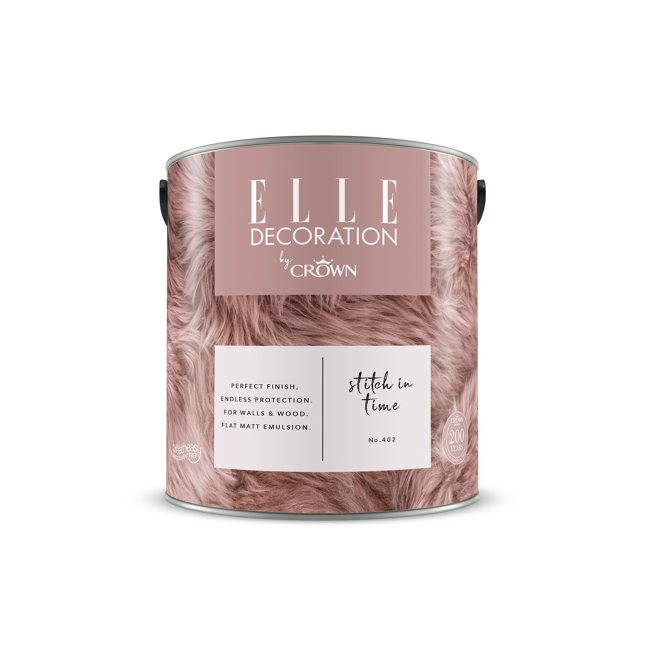 Bild von Wandfarbe 'Stitch In Time No. 402' pastellrosa matt 2,5 l