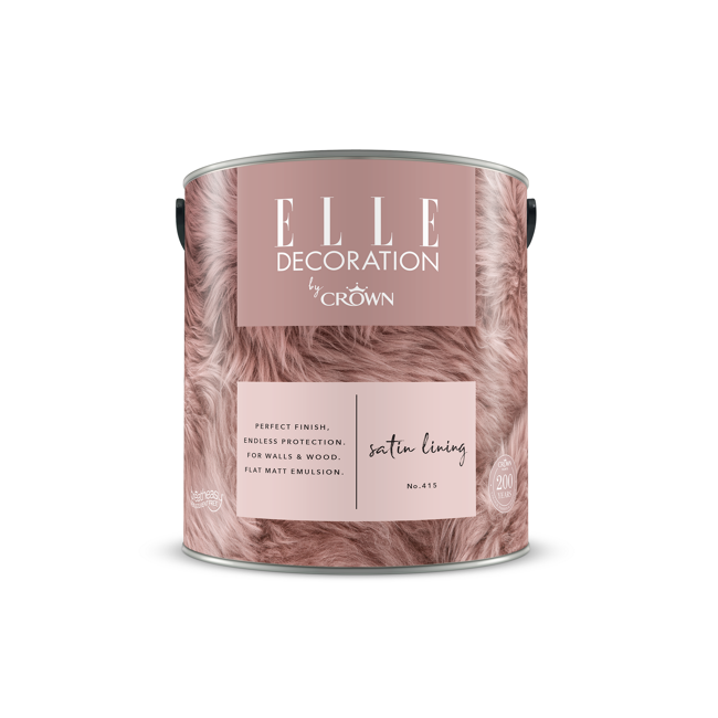 Bild von Wandfarbe 'Satin Lining No. 415' rosa matt 2,5 l