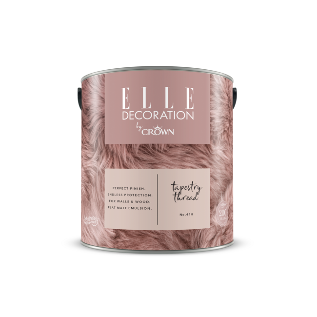 Bild von Wandfarbe 'Tapestry Thread No. 418' rosa matt 2,5 l