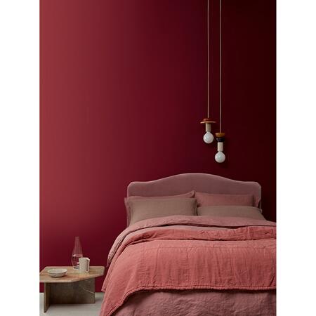 5. Bild von Wandfarbe 'Velvetine No. 442' dunkelrot matt 2,5 l