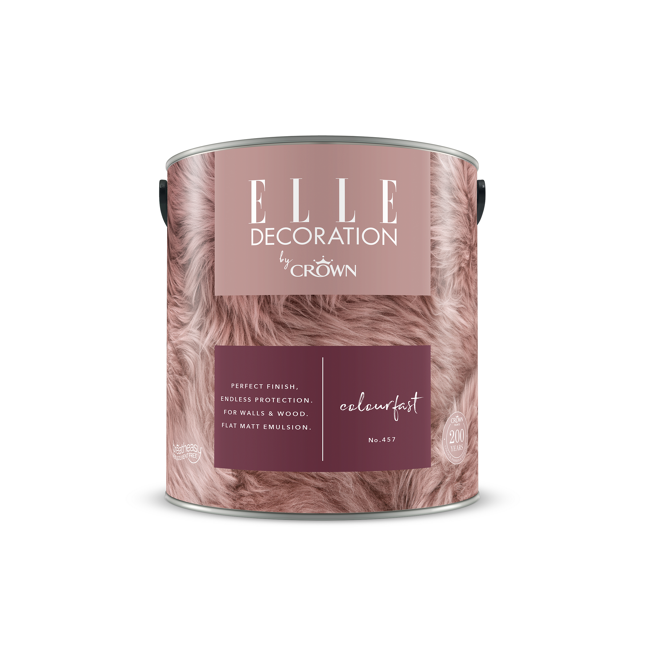 Bild von Wandfarbe 'Colourfast No. 457' beerenfarben matt 2,5 l