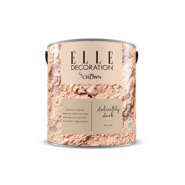 Bild von Wandfarbe 'Delicately Dark No. 568' beigebraun matt 2,5 l