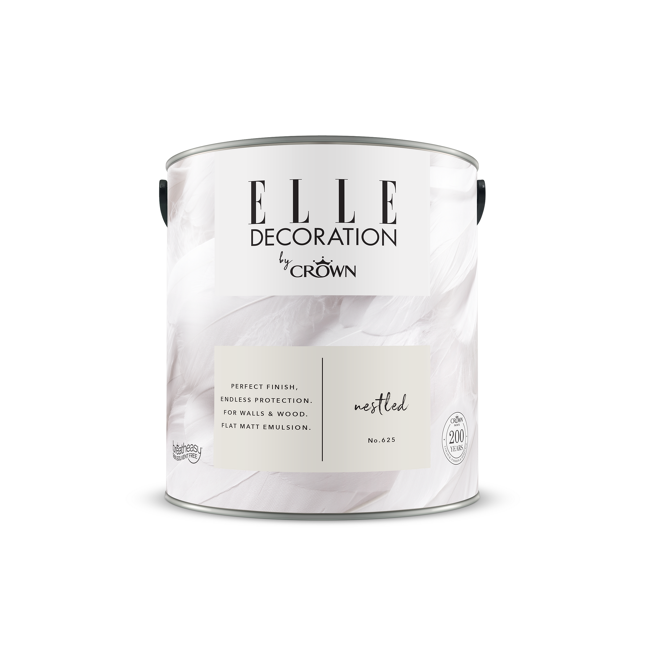 Bild von Wandfarbe 'Nestled No. 625 ' grauweiß matt 2,5 l