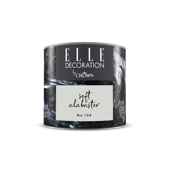 Bild von Wandfarbe 'Soft Alabaster No. 104' hellgrau matt 125 ml