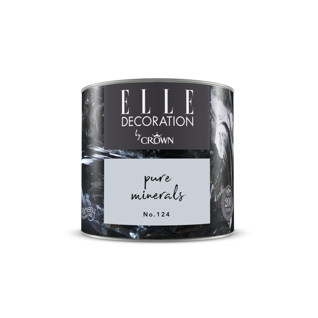Bild von Wandfarbe 'Pure Minerals No. 124' grau matt 125 ml
